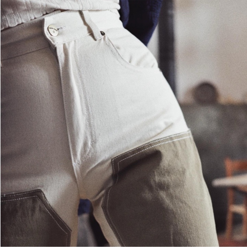 Rudy Jude Sage color block utility jeans